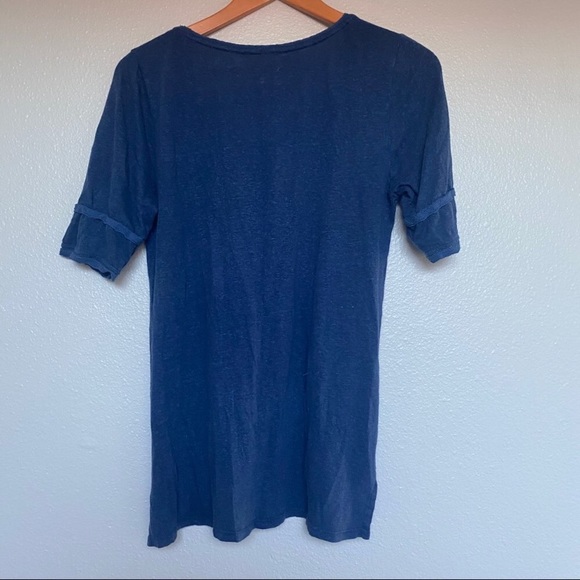 Anthropologie Meadow Rue Navy tee - Picture 3 of 6
